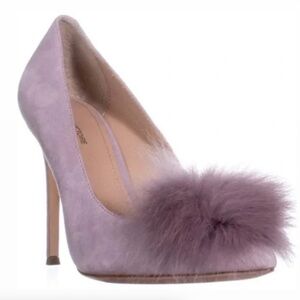Pour La Victoire Camilla Suede Pom Pom Pump Lilac | 7